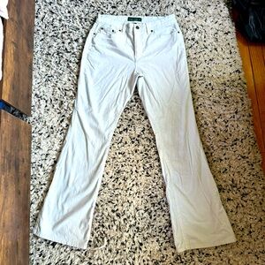 Ralph Lauren white bootcut jeans